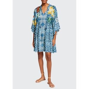 Johnny Was Ciaga Short Coverup Dress Size Medium Style CSW4121-Y PLS Read